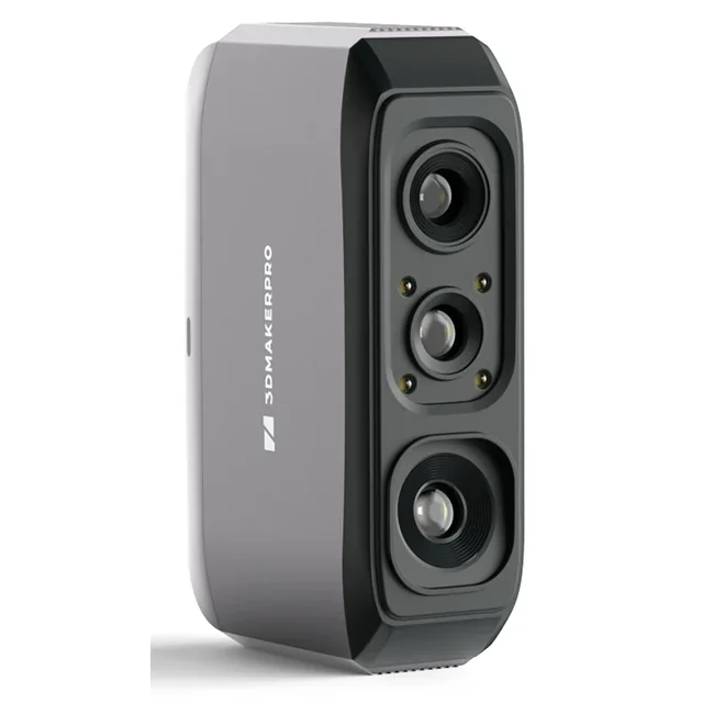 3DMakerpro Moose Lite handheld 3D scanner shown at a three-quarter angle