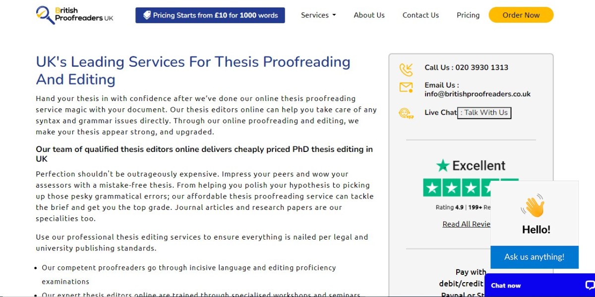 Best English Thesis Proofreading Help Online